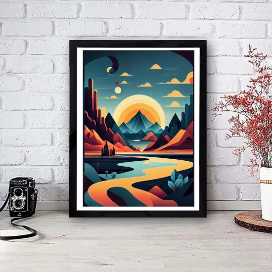 Landscape Diamond Painting Kits for Adults Diamond Art DIY Art Painting Wall Decoration for Gifts,DIY Painting for Adults' Paint-by-Number Kits Mosaic Making {2}