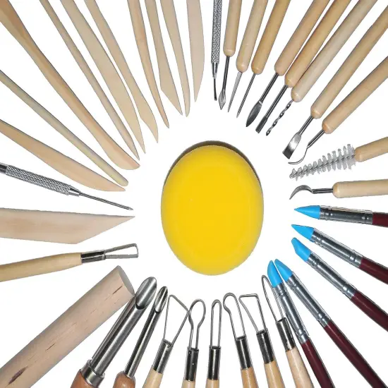 44PCS Ceramic Clay Sculpting Tools Set {2}
