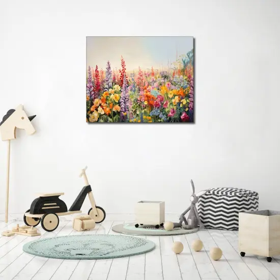 Adults' Paint-by-Number Kits Garden in Full Bloom Painting by Number Kits On Canvas Colorful Flowers Oil Painting Flameless Paint by Numbers for Adults Beginner {2}