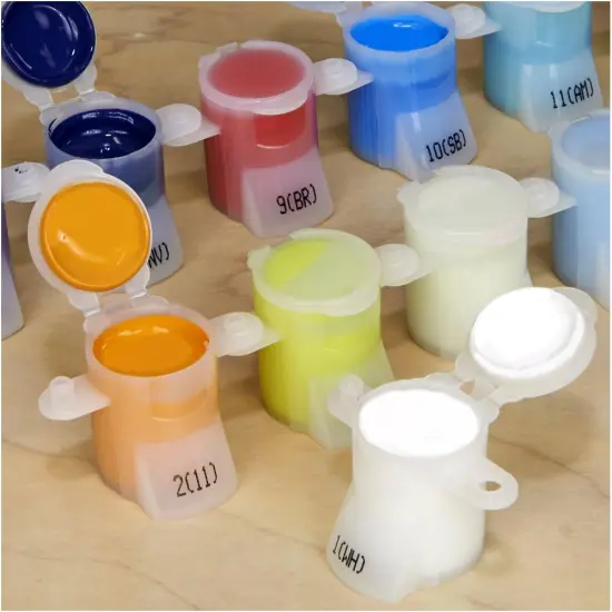 Blue Poppies Paint by Numbers for Adults, 14'' W x 11'' L {2}