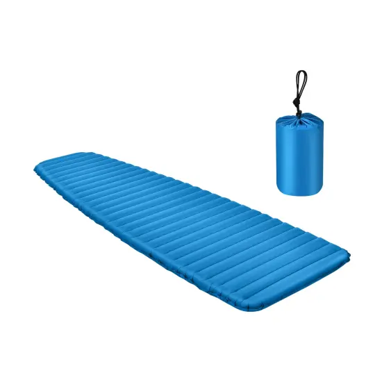 Inflatable Camping Sleeping Pad, Portable and Comfortable Blue {7}