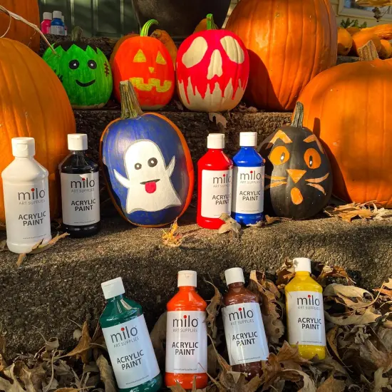 Acrylic Paint Set of 8 Colors | 8 oz Bottles | Student Primary Colors Acrylics Painting Pack | Made in the USA | Non-Toxic Art & Craft Paints for Artists, Kids, & Hobby Painters {2}