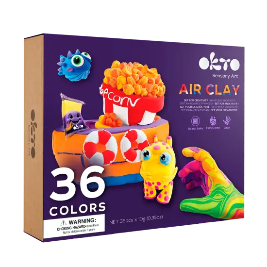 OKTO Air Clay Set for Creativity &ndash; 36 Colors {1}