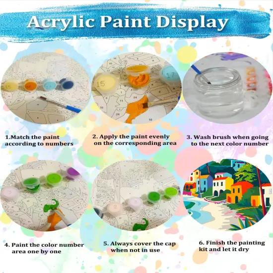 Labrador Paint by Numbers Kit for Adults, Dog Adult Paint by Number Canvas 16x20inch {5}