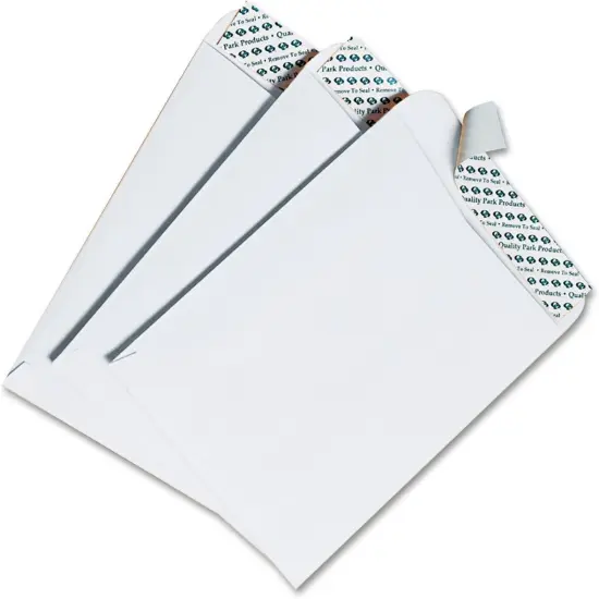 6 x 9 Catalog Envelopes with Self Seal Closure, for Mailing, Storage and Organizing, 28 lb. White Wove, 100 per Box (QUA44182) {1}