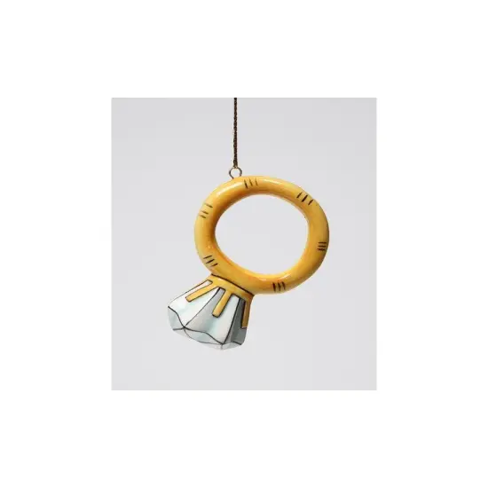 Ceramic Ring Ornament (Set Of 4), Christmas Tree Decor, Wedding Party Decor {3}