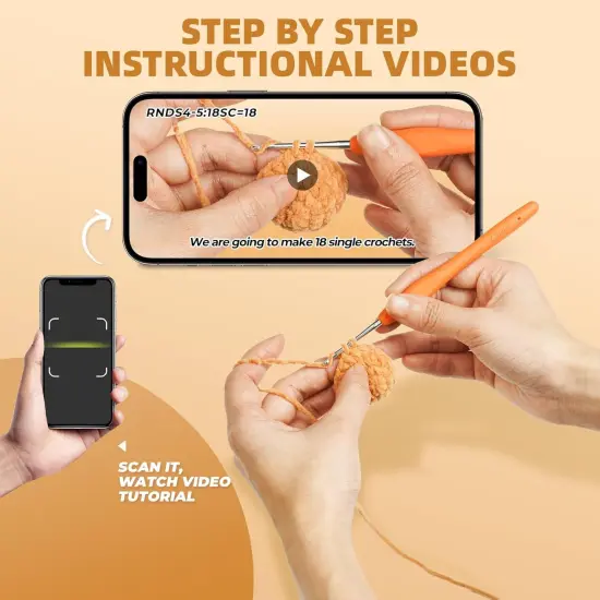 Crochet Kit for Beginners, Learn to Crochet, Include Easy Knitting Soft Yarn, Step-by-Step Video Tutorial, Hook, Holiday Birthday Gift for Adults and Kids(2 Pack Dog) {4}