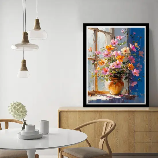 Flower Canvas Paint by Numbers for Adults-Flower Vases Paint by Number Kits for Adult,Adults Flowers Painting by Number Kits on Canvas for for Gifts Home Wall Decor {3}