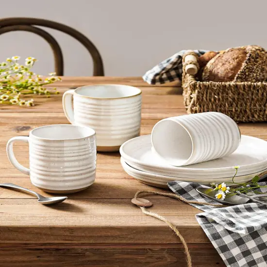 Coffee Mugs 12 oz, Ceramic Mug Set, Housewarming Wedding Present {5}