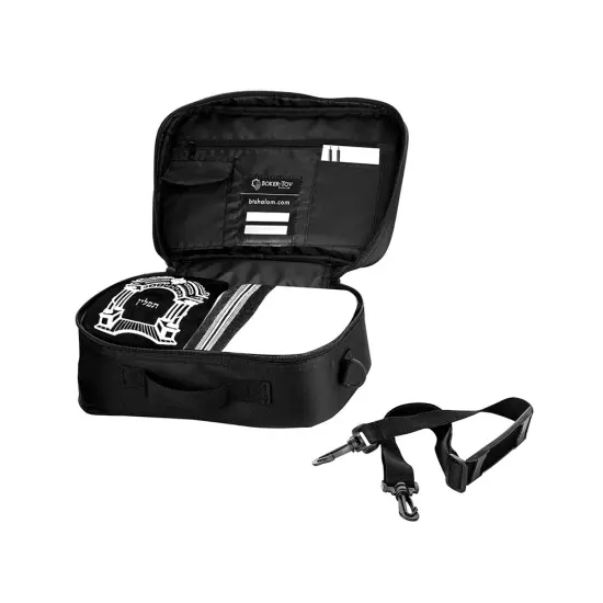 Fabric Tallit and Tefillin Travel Case Silver {5}