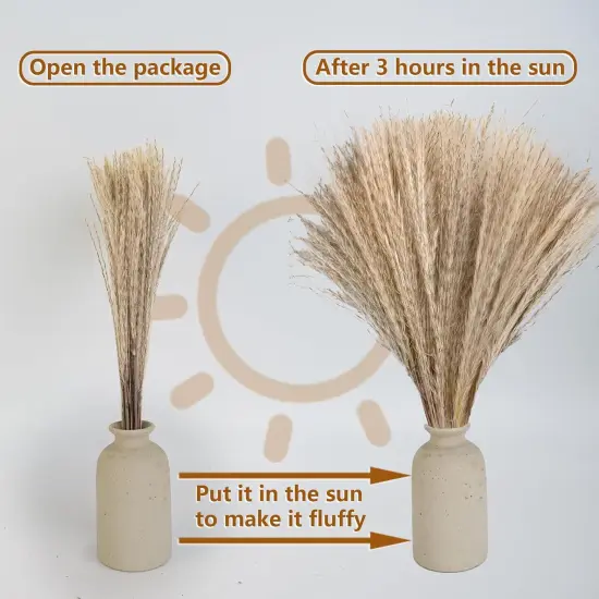 610 PCS Dried Pampas Grass Decor, Dried Flower Bouquets {5}