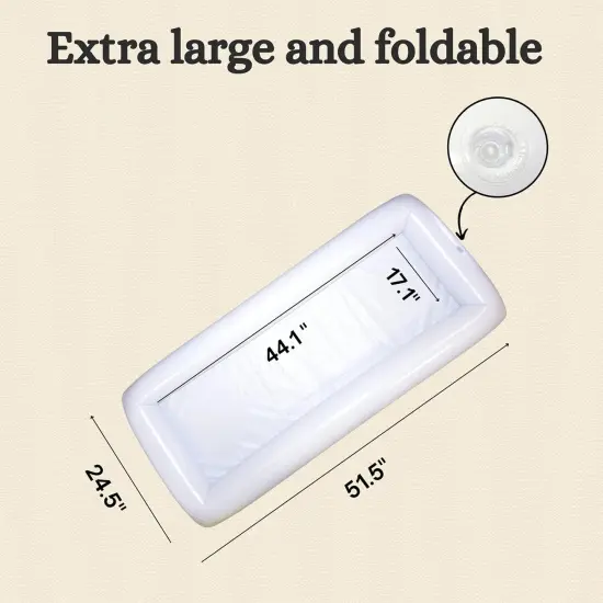 4E's Novelty 2 Pack Inflatable Iced Buffet - Serving BarFood Serving Tray for Indoor & Outdoor Parties {4}