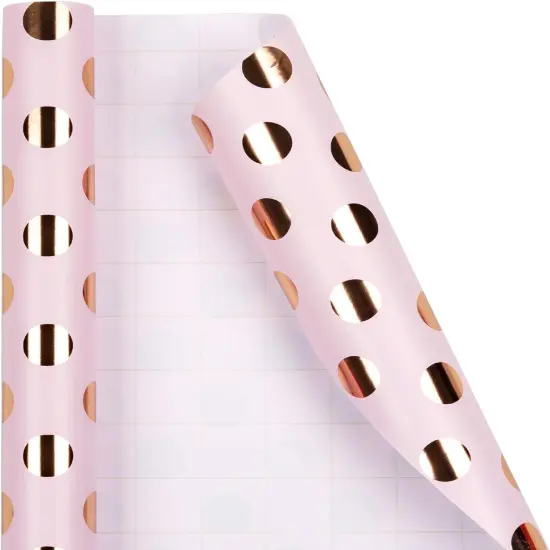 Pink Valentine's Day Wrapping Paper Roll - Mini Roll -17in x 120in (3 Rolls) {5}