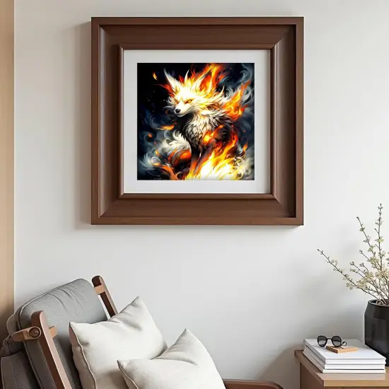 5D Diamond Painting Kits for Adults and Beginner Diamond Art Paint by Numbers for Home Wall Decoration and Gifts(12X12 inch) (Fox) {4}