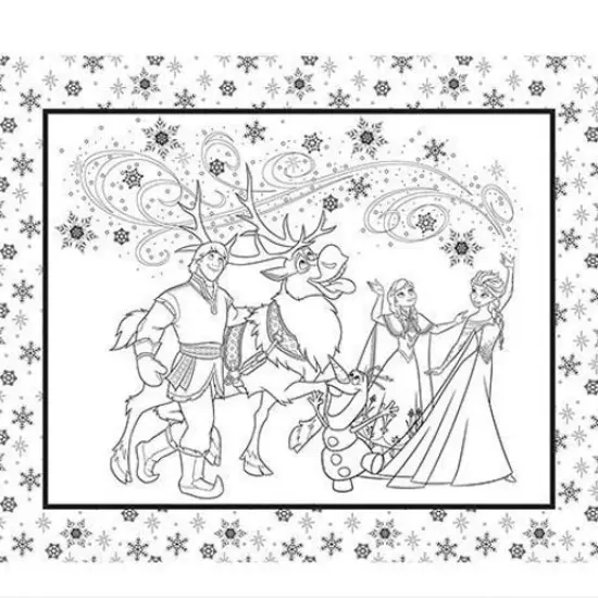 Frozen Coloring Collection - Frozen Main Characters Panel - Multi {1}