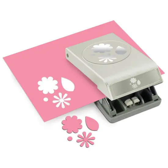 Large Punch-Flowers & Leaves, .75" To 1" {4}