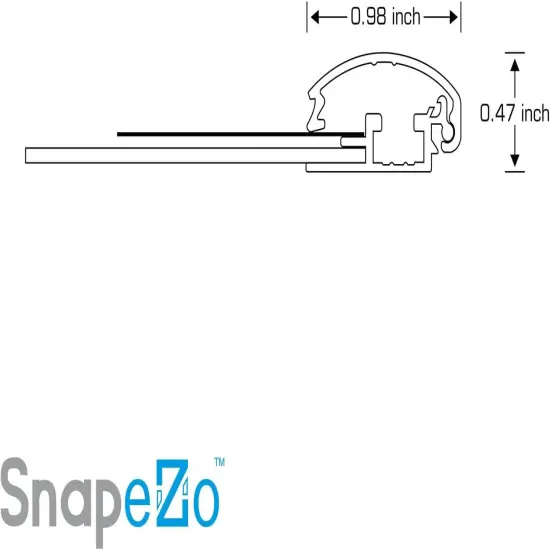 Certificate Frame 8.5x11 Inches, Silver 1 Inch Aluminum Profile, Front-Loading Snap Frame, Wall Mounting, Sleek Series {5}