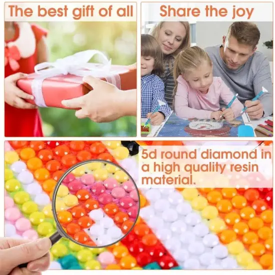 5D DIY Diamond Art Bee, Diamond Art Kits for Adults Flower, Diamond Painting {4}