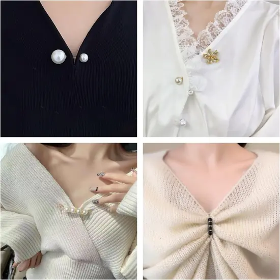 Charms for Socks 140pcs Brooches and Pins for Women Brooch Pins Button Pins Rhinestone Pearl Bling Gold Junk Sock Jewelry Charms Brooch Pins Bulk Decorative Safety Pins for Shoes Clothes Hats Pant {3}