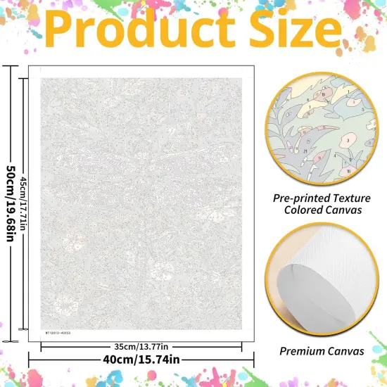 Paint by Numbers for Adult,Dragonfly Paint by Numbers Kit for Adults Beginners, DIY Dragonfly Acrylic Painting on Canvas for Home Wall Art Decor(16x20Inch {3}