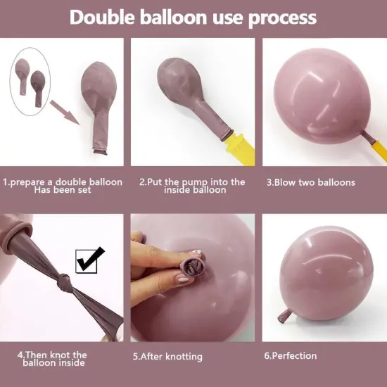 Pink and White Balloons Double Stuffed Pearl Pink Balloon Garland Arch Kit for Birthday Baby Shower Bridal Shower Wedding Bachelorette Party Decorations {3}