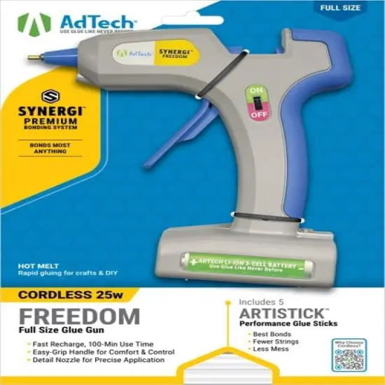 Cordless Hot Glue Gun &ndash; Rechargeable 25W Glue Gun with LED Light & USB-C Charging &ndash; Perfect for Crafts, DIY, & Repairs &ndash; Includes 5 Stringless Glue Sticks {2}