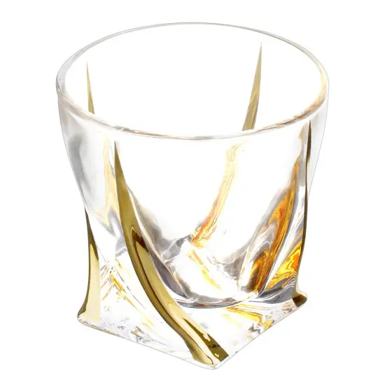 Abstract Designed Crystal Decanter with 6 Cups Set {3}