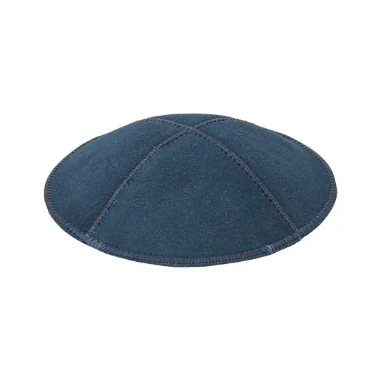 Kippah Navy Suede {1}