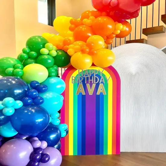 Rainbow Balloons Latex Party Balloons - 50 Pack 12 inch Helium Assorted Bright Balloons for Wedding Baby Shower Birthday Party Decorations {2}
