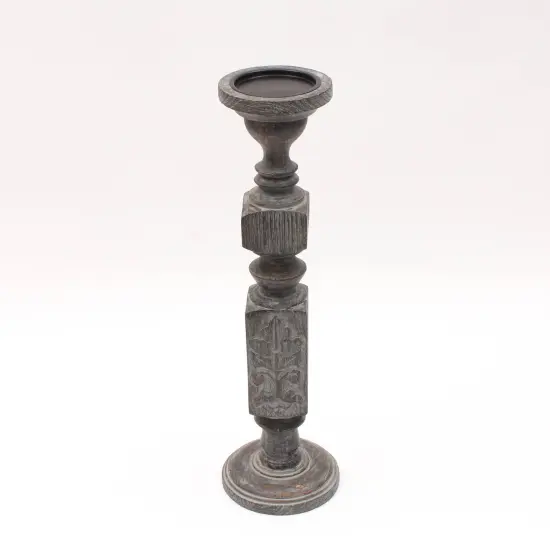 Decorative Wooden Centerpiece Candle Holder &ndash; 6 X 21&rdquo; &ndash; Elegant Candle Stand for Any Occasion {2}