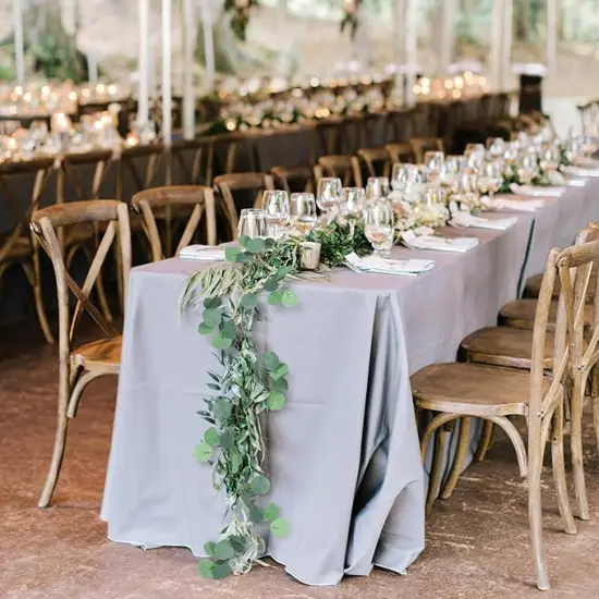 12 Pack 84Ft Eucalyptus Garland,Artificial Eucalyptus Leaves Table Greenery Garland Wreath Vines for Wedding Party Table Fireplace Bedroom Wall Room Decor {5}