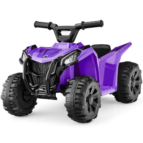 Best Choice Products 6V Kids Ride-On 4-Wheeler Quad ATV Car w/ 1.8mph Max Speed, Treaded Tires Purple {1}