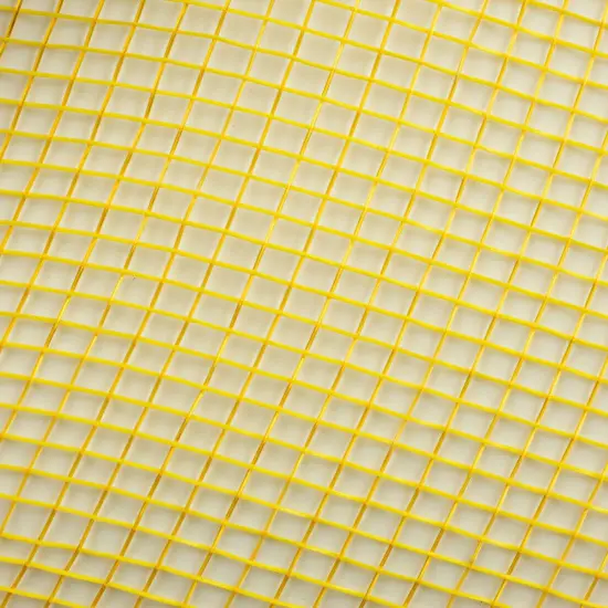 10" Two Tone Deco Mesh Ribbon: Yellow & Gold {3}