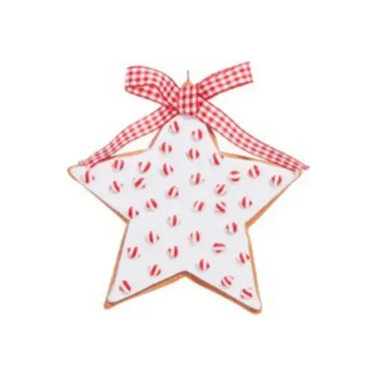 4.5" Peppermint Sprinkles Cookie Ornament {2}