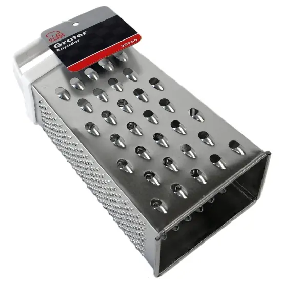 Chef Craft 6.75" Stainless Steel Pyramid Grater - 4 Different Graters In One - Coarse, Fine, Super Fine, Cheese Slicer {3}