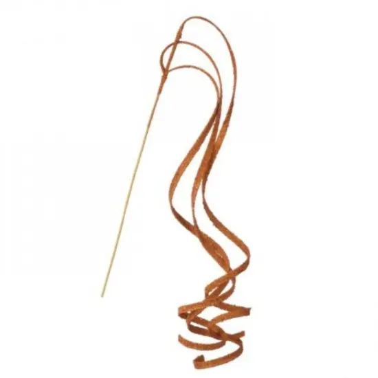 39" Glitter Loop Ribbon Spray: Orange {1}