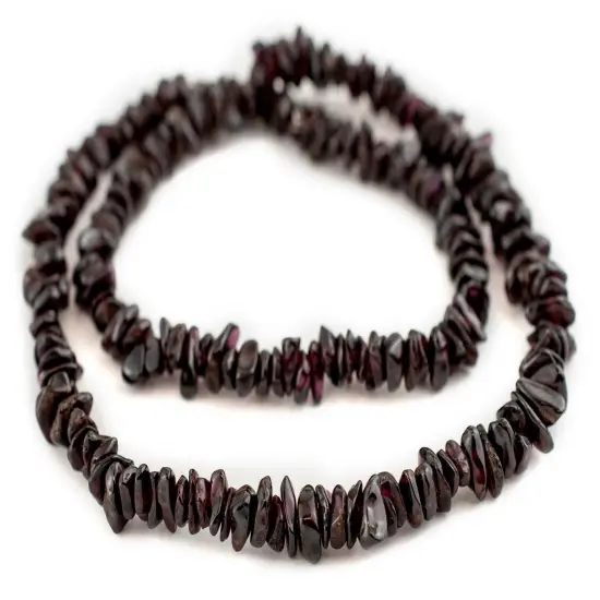 The Bead Chest Flat Prism Garnet Beads (8mm) {3}