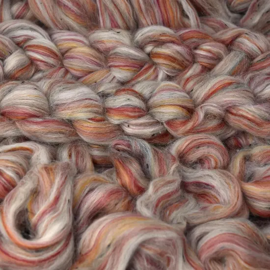Designer Blend Merino, Baby Alpaca and BFL Tweed Top Roving. Fancy, Colorful, Exotic - Limited Edition.  {1}