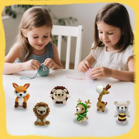 6Pcs Animal Crochet Kit {4}