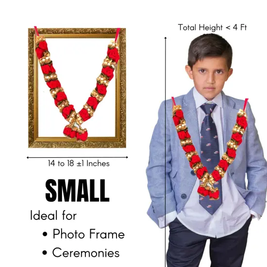 Varmala for Wedding Artificial Mala for Bride and Groom Indian Milni Mala Wedding Garland Haar 24 Inch Muslim Punjabi Jaimala Nikkah {5}