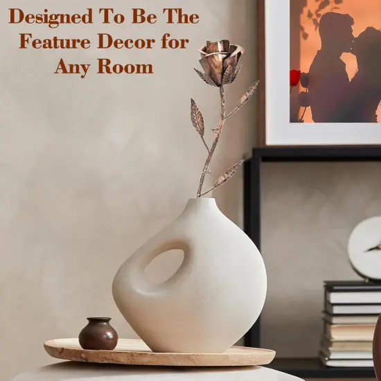 Metal Rose & Bronze Copper Rose Gifts {4}