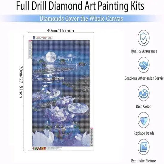 5D Moon Large Diamond Painting Kits for Adults {5}