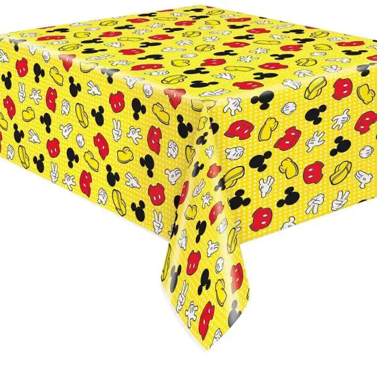 Mickey Mouse Rectangular Plastic Table Cover- 54" x 84" {1}