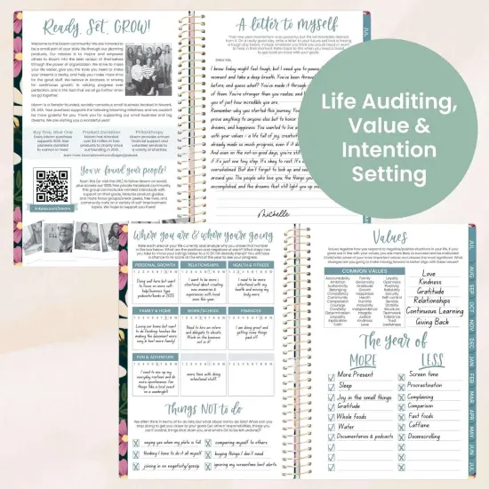 bloom daily planners 2025-26 Academic Planner, Soft Cover, 5.5" x 8.25", Blooming Wildly {5}