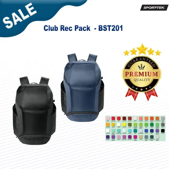 Sport-Tek&reg; Club Rec Pack Black {2}
