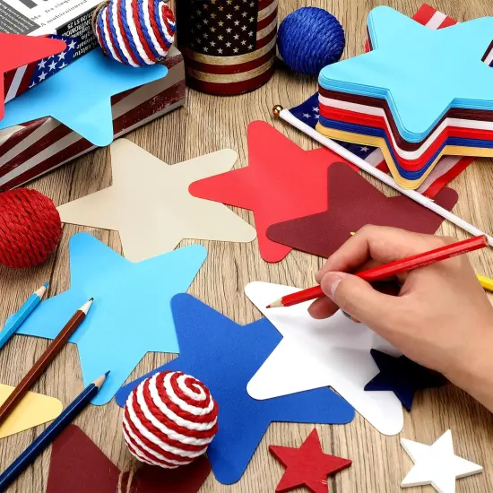 72 Pcs Patriotic 4th of July EVA Foam Star {3}