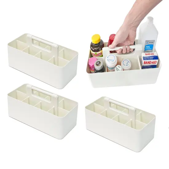 Enjoy Organizer Portable Caddy with Handle &ndash; 8-Compartment Storage Bin with Removable Dividers for Office, Crafts, and Home &ndash; Made in USA {1}