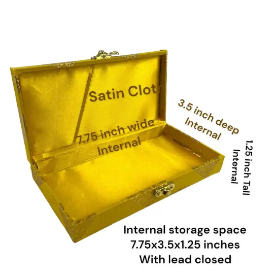 Pack of 4 Brocade Jewelry Organizer Box Indian Favor Boxes for Shagun Return Gifts Traditional Style Box Wedding Favor Punjabi Muslim Pakistani Wedding Nikah Favor {7}