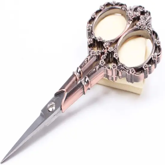 Vintage Plum Blossom Clouds Sewing Scissors for Embroidery, Sewing, Craft, Art Work & Everyday Use - Pack of 2,1pc Per Design {4}