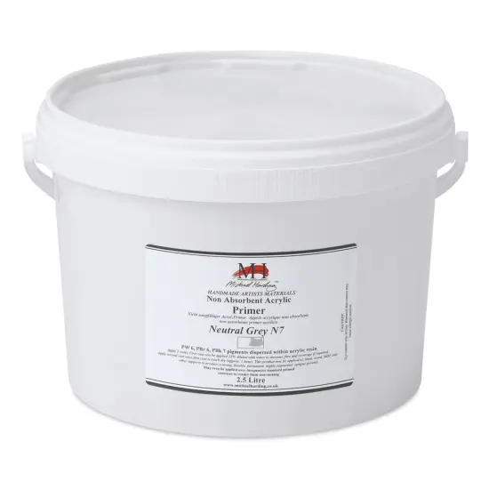 Michael Harding Non-Absorbent Acrylic Primer - Neutral Grey, 2.5 Liter, Bucket {1}